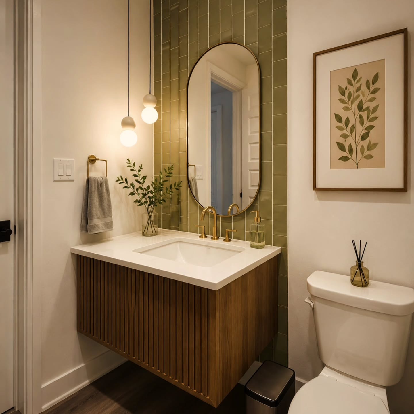 Bathroom vanity detail